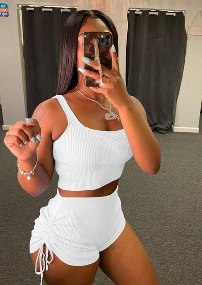 Two Piece Set Women 2 Piece Sets Women Outfits Shorts Set Women Spring Summer 2021Summer Clothes Short Suits Club Outfit