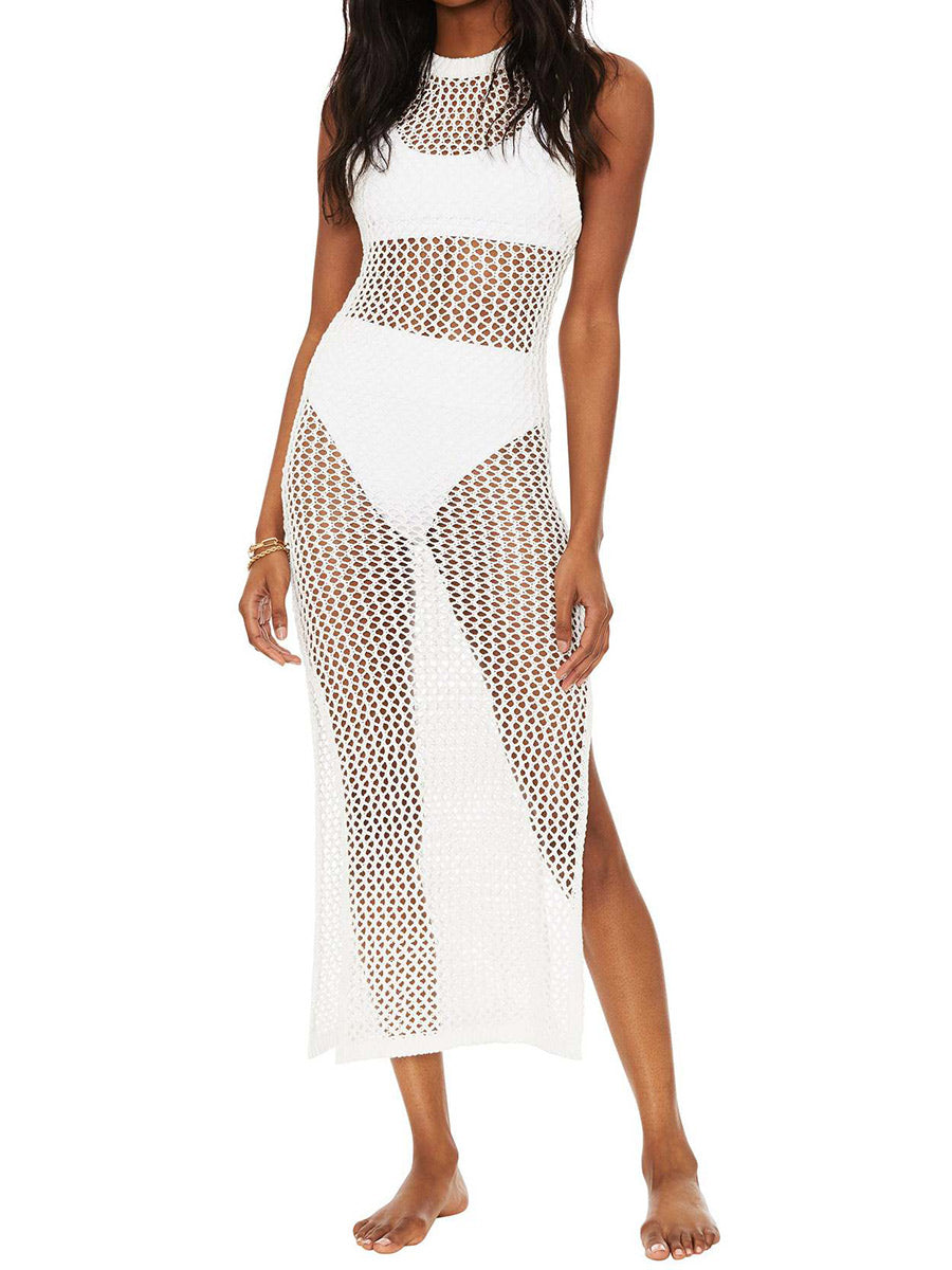 Robe de plage ample en dentelle pour femme 