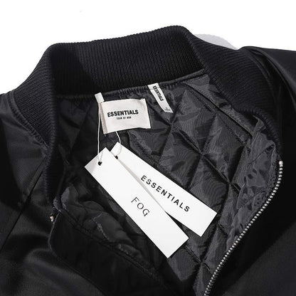 Blouson aviateur noir Essentials