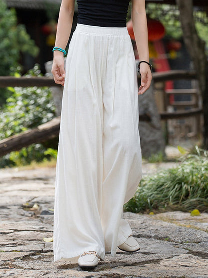 Women's Linen Loose Wide Leg Pants