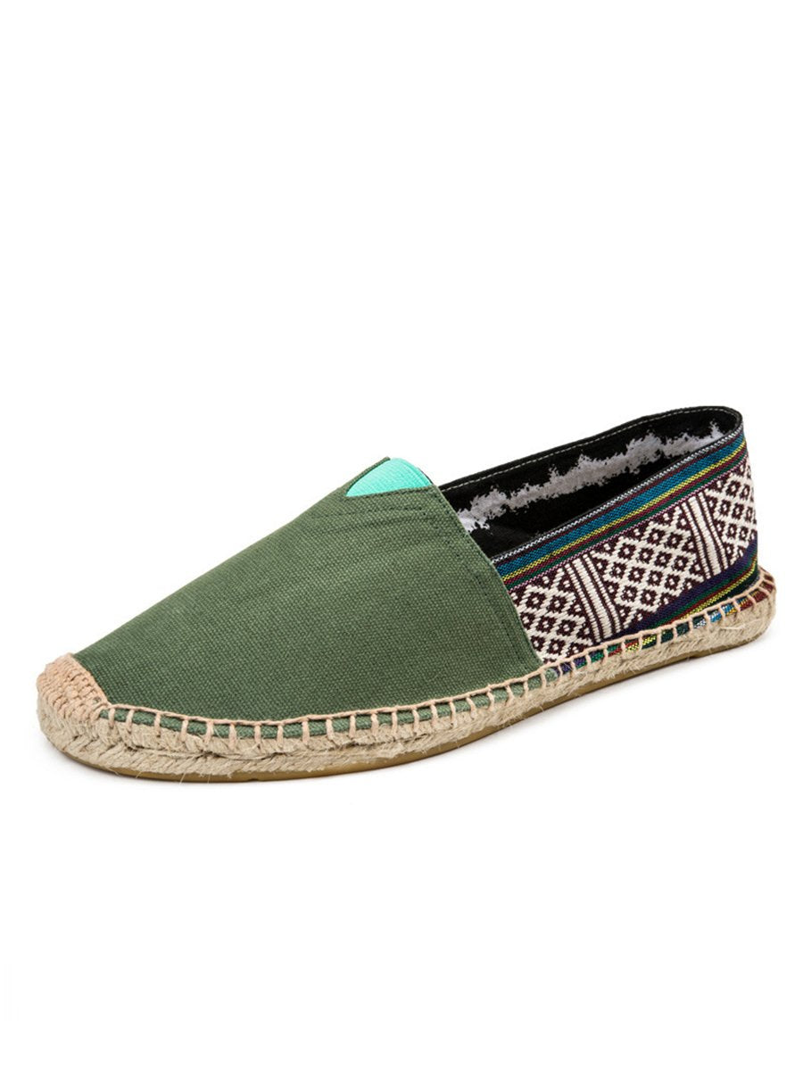 Espadrilles en toile bohème pour femmes 