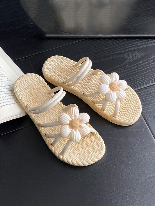 Sandales plates de plage pour femmes 